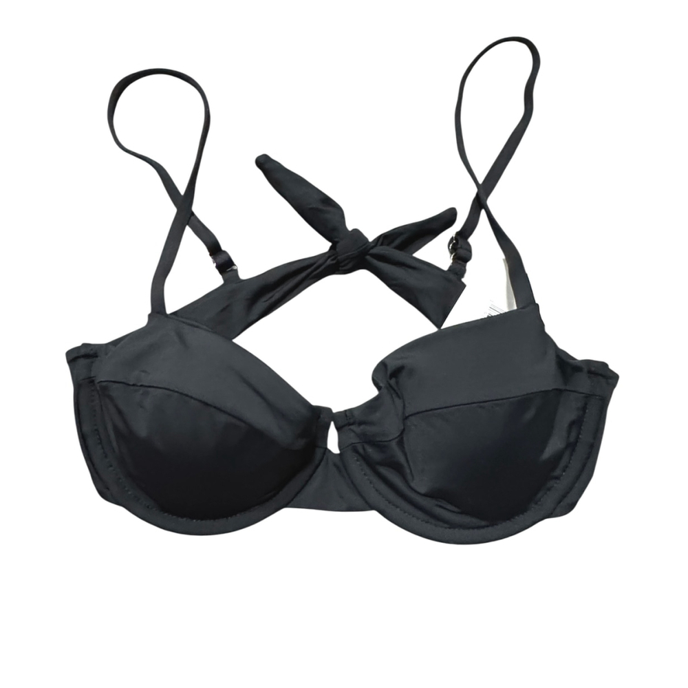 Dippin Daisy's Black Bikini Top S, Gigi, molded, underwire, adjustable straps - Picture 2 of 8